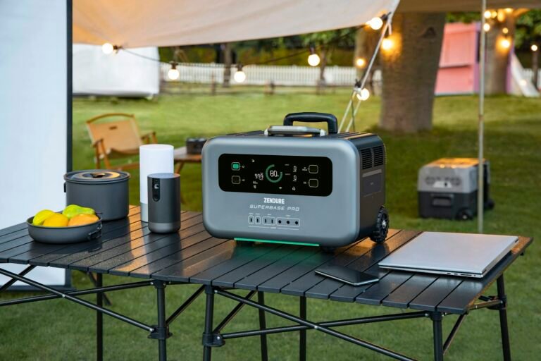Power station on a camping table for best time to buy power station 2026
