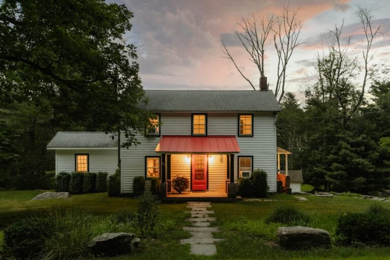 Home exterior at dusk asking can power station run whole house