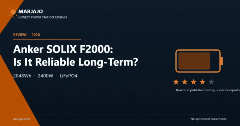 Anker SOLIX F2000 long-term reliability review — Marjajo