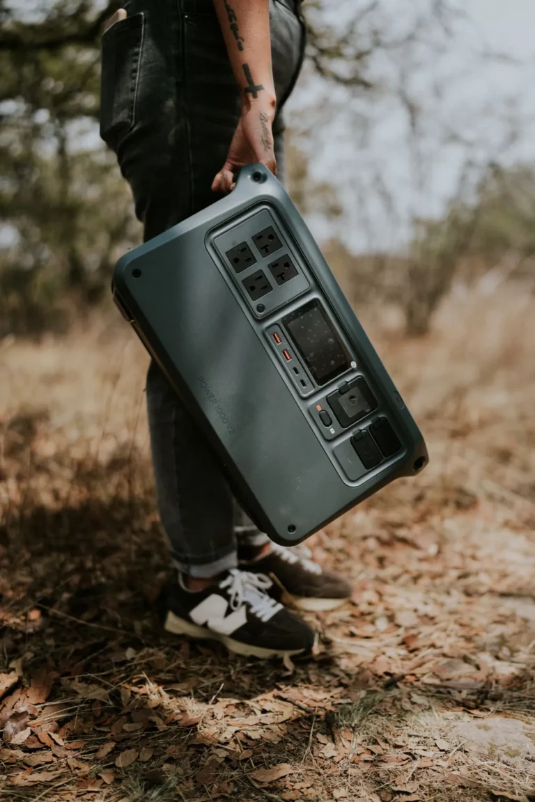 Portable power station carried outdoors, representing the BLUETTI Elite 300 review use case