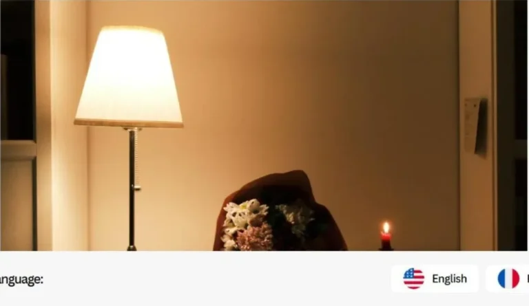 Warm lamp lit at home during a power outage, representing backup power station readiness before hurricane season