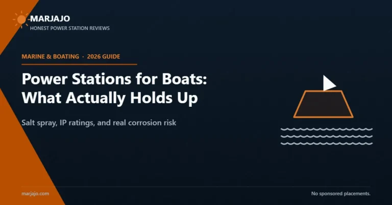 Power stations for boats and marine use — what actually holds up 2026 — Marjajo